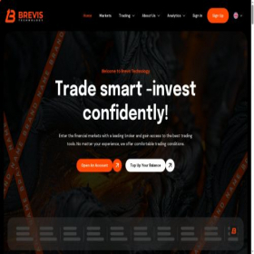 Скриншот главной страницы сайта brevistechnology.co