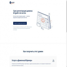 Скриншот главной страницы сайта brigadir.me