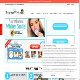 Скриншот главной страницы сайта brighterwhite.com