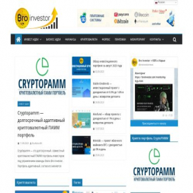 Скриншот главной страницы сайта broinvestor.com