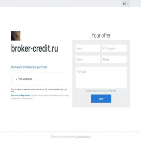 Скриншот главной страницы сайта broker-credit.ru