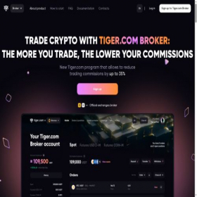 Скриншот главной страницы сайта broker.tiger.trade