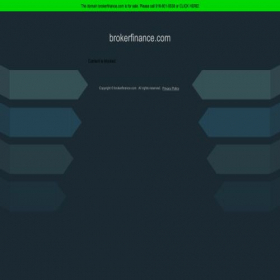 Скриншот главной страницы сайта brokerfinance.com