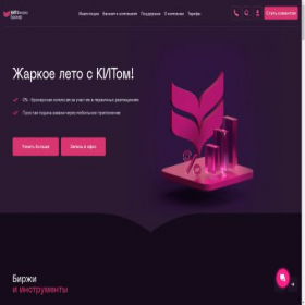 Скриншот главной страницы сайта brokerkf.ru