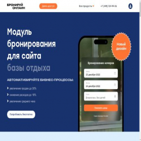 Скриншот главной страницы сайта bronirui.online