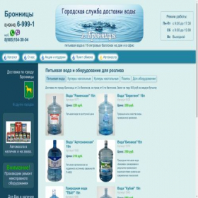 Скриншот главной страницы сайта bronvoda.ru