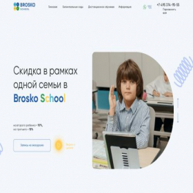 Скриншот главной страницы сайта broskoschool.ru
