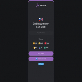 Скриншот главной страницы сайта broyler.app