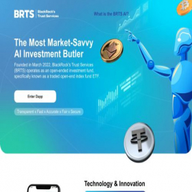 Скриншот главной страницы сайта brts.finance