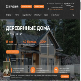 Скриншот главной страницы сайта brusina.ru