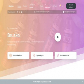 Скриншот главной страницы сайта brusko-shop.store