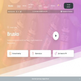 Скриншот главной страницы сайта bruskopod.store