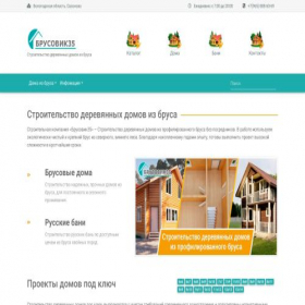 Скриншот главной страницы сайта brusovik35.ru