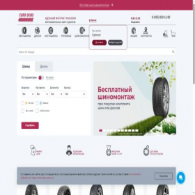 Скриншот главной страницы сайта bryansk.euro-diski.ru