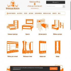 Скриншот главной страницы сайта bryanskmebel.com