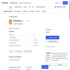 Скриншот главной страницы сайта bscomp.ru