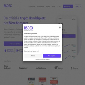 Скриншот главной страницы сайта bsdex.de