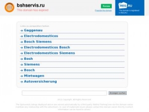 Скриншот главной страницы сайта bshservis.ru