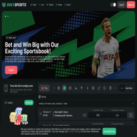 Скриншот главной страницы сайта bskysports.com