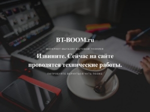 Скриншот главной страницы сайта bt-boom.ru