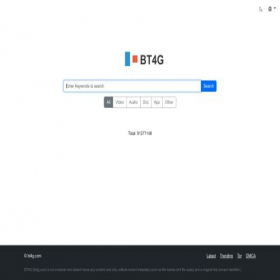 Скриншот главной страницы сайта bt4gprx.com