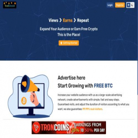 Скриншот главной страницы сайта btc.com.tc