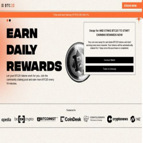 Скриншот главной страницы сайта btc20.com