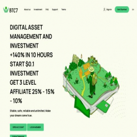 Скриншот главной страницы сайта btc7.biz