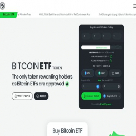 Скриншот главной страницы сайта btcetftoken.com