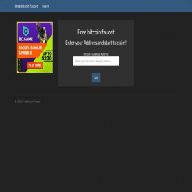 Скриншот главной страницы сайта btcfaucet.top