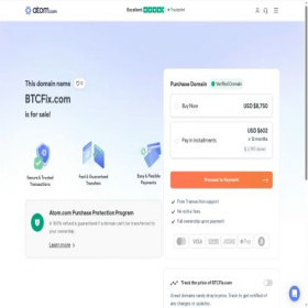 Скриншот главной страницы сайта btcfix.com