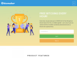 Скриншот главной страницы сайта btcmaker.io