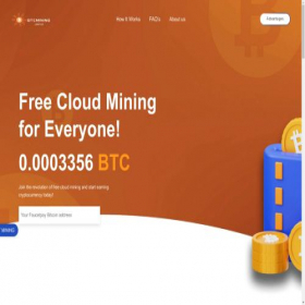 Скриншот главной страницы сайта btcmining.limited