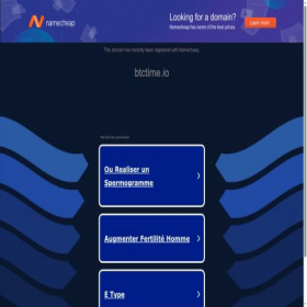 Скриншот главной страницы сайта btctime.io