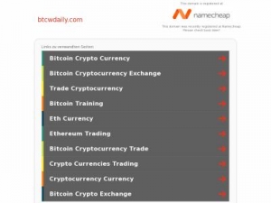 Скриншот главной страницы сайта btcwdaily.com