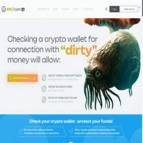 Скриншот главной страницы сайта btrace.amlcrypto.io