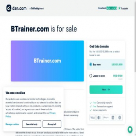 Скриншот главной страницы сайта btrainer.com