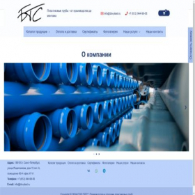 Скриншот главной страницы сайта bts-plast.ru