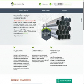 Скриншот главной страницы сайта bu-truby.ru