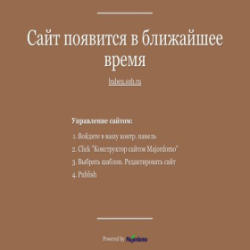 Скриншот главной страницы сайта buben.spb.ru