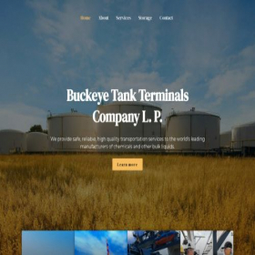 Скриншот главной страницы сайта buckeyetankterminals.com