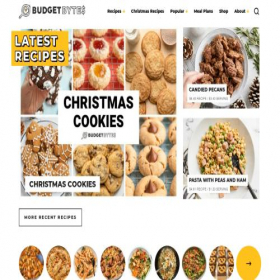 Скриншот главной страницы сайта budgetbytes.com