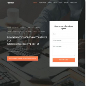 Скриншот главной страницы сайта buhcheckmsk.ru