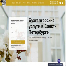 Скриншот главной страницы сайта buhychet.ru