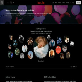 Скриншот главной страницы сайта build.last.fm