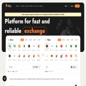 Скриншот главной страницы сайта bulldog.exchange
