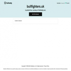 Скриншот главной страницы сайта bullfighters.uk