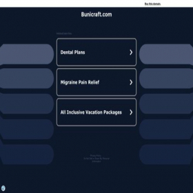 Скриншот главной страницы сайта bunicraft.com