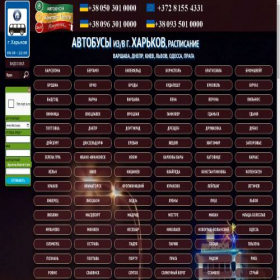 Скриншот главной страницы сайта bus-kharkov.com