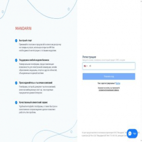 Скриншот главной страницы сайта business-signup.mandarin.io